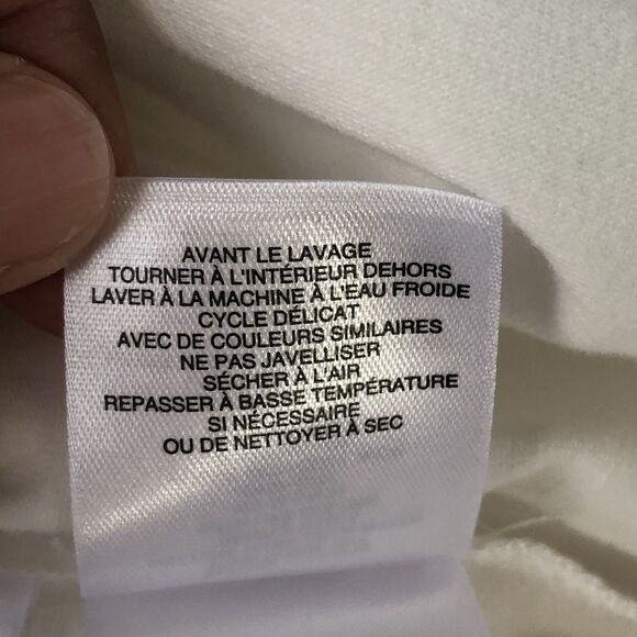 Anne Klein Women’s Scalloped Neck Tank Bright White Size Large NWT - Picture 12 of 15